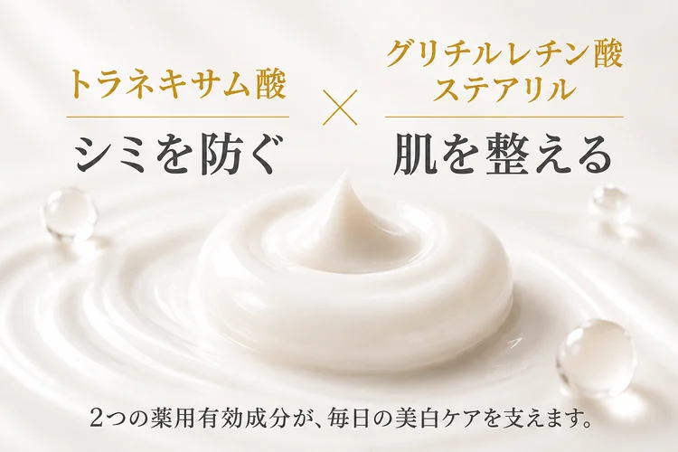 トラネキサム酸とグリチルレチン酸ステアリル 2つの薬用有効成分